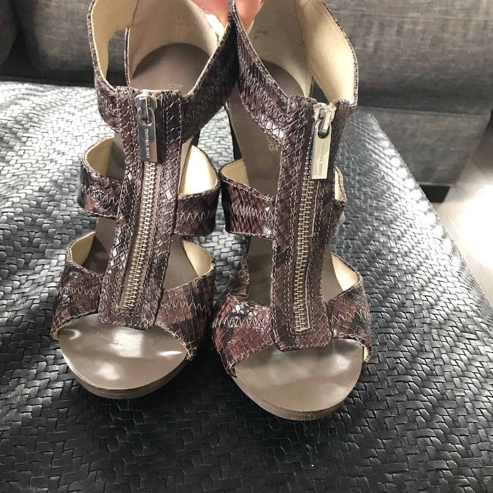 Michael Kors snake skin heels